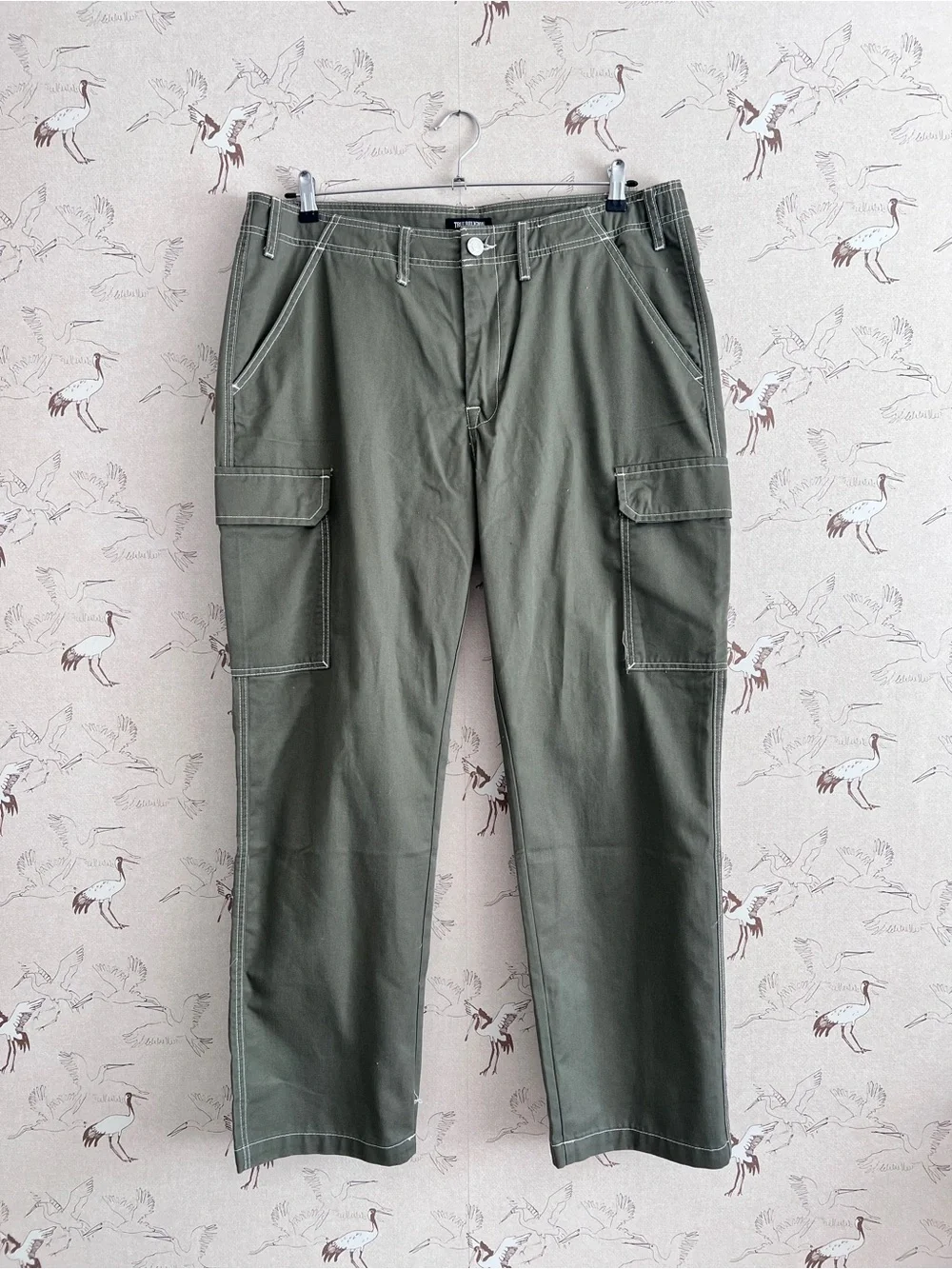 True religion mens cargo pants green